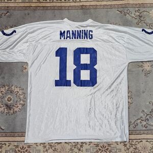 NFL Players Indianapolis Colts #18 Peyton Manning Jersey - Men XXL